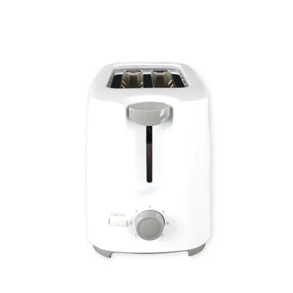 AFRA Electric Toaster 700W – 2 Slots, Crumb Tray, White Plastic Body – AF-100240TOWH