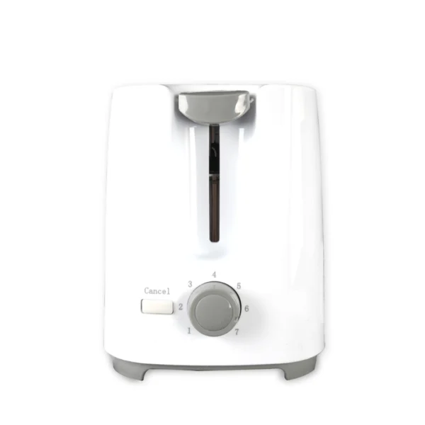 AFRA Electric Toaster 700W – 2 Slots, Crumb Tray, White Plastic Body – AF-100240TOWH