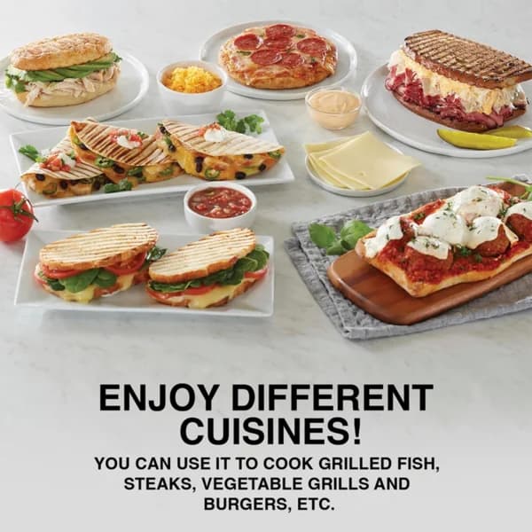 AFRA 2000W 4-Slice Health Grill – Adjustable Temperature, Non-Stick Plates – AF-1840CGSS